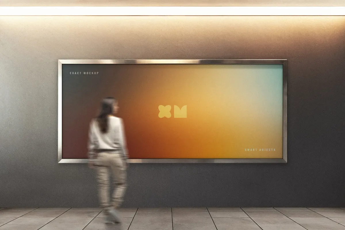 Minimalist Expo Billboard Mockup