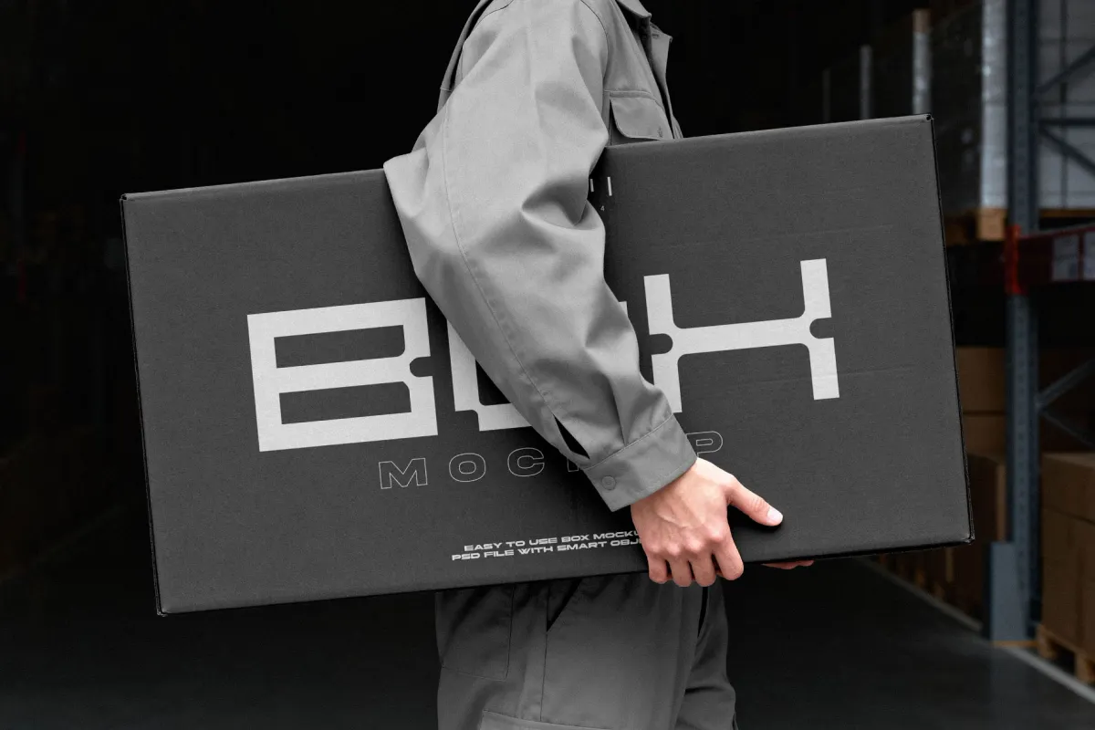 Delivery Box Mockup