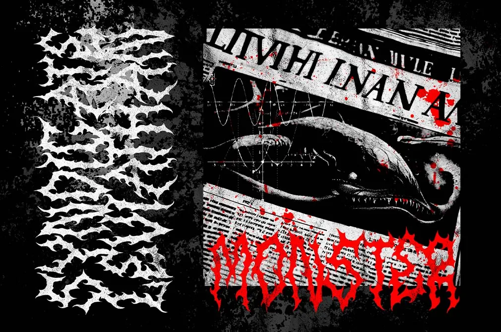 ANCIENT SERPENT — Trash Metal Font