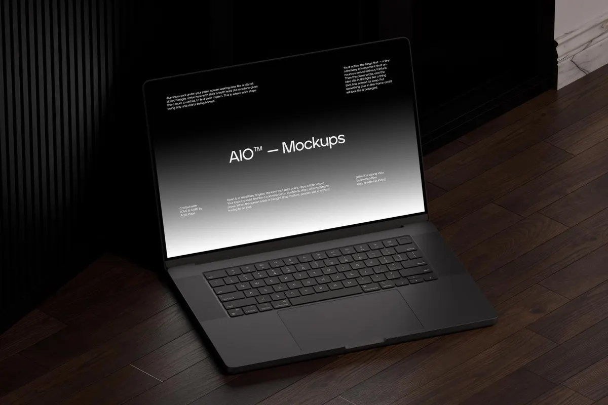 Macbook Pro 16 Inch Mockup