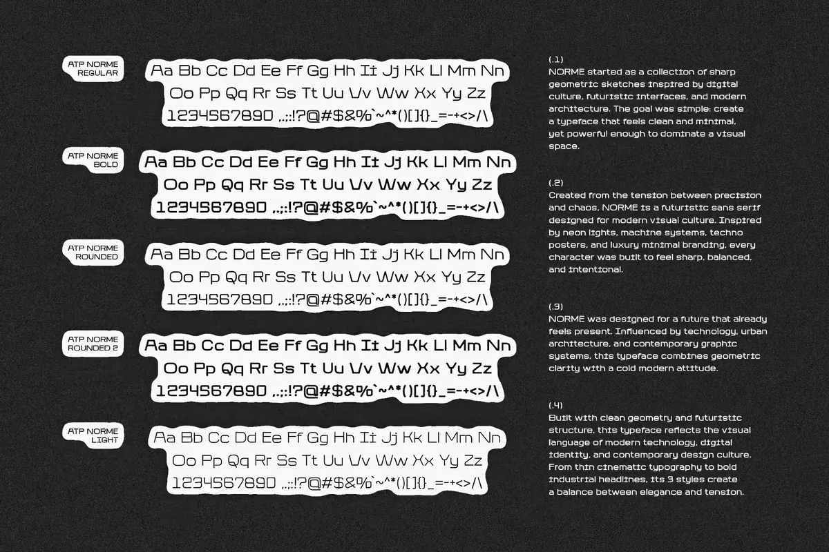 Norme - Geometric Display Font