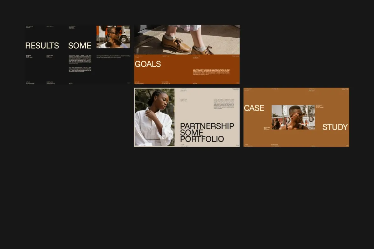 Brand Portfolio PowerPoint Template - Some