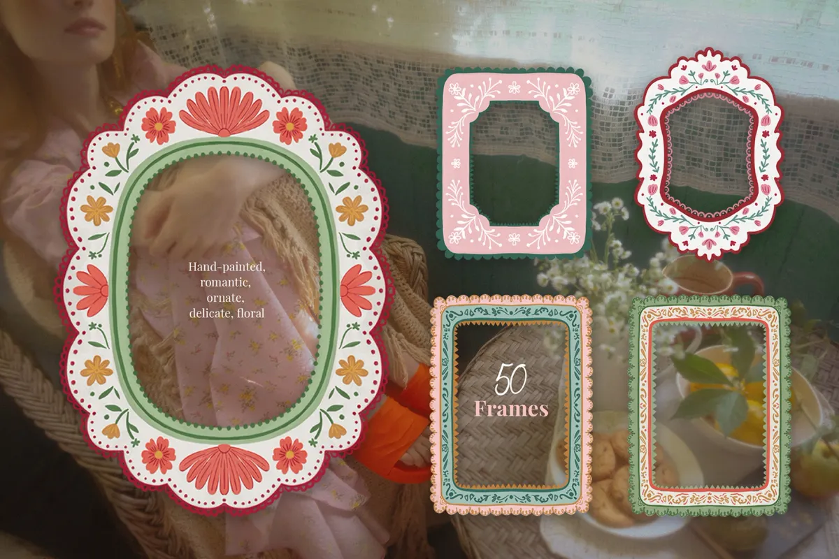 Cottagecore Decorative Frame Clipart