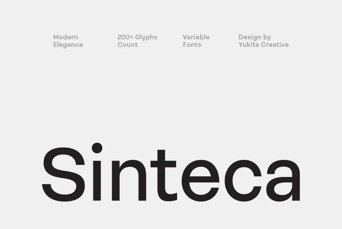 Sinteca - Clean Sans Serif Font