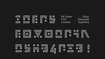 Stray Robotalk Typeface