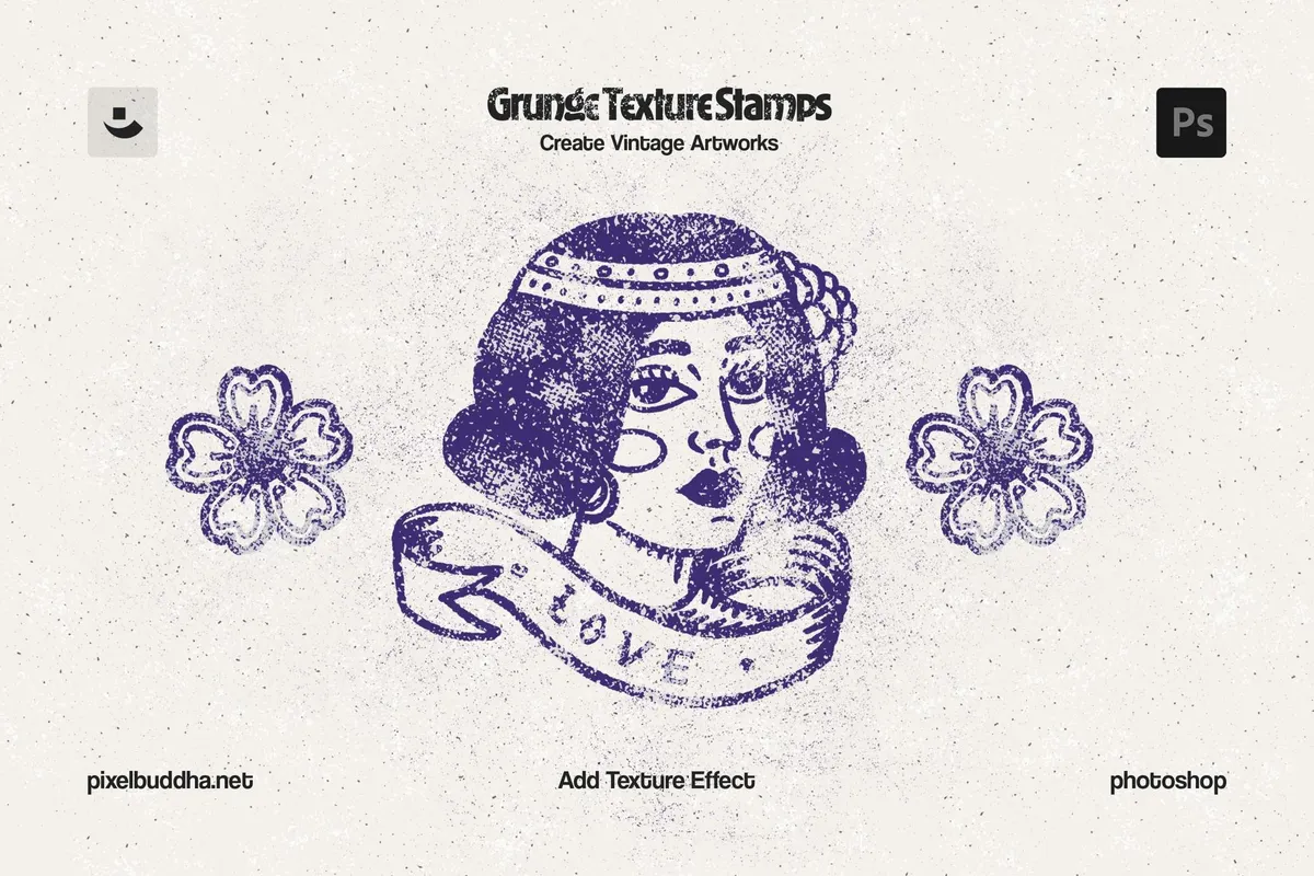 Grunge Stamp Photoshop Brushes