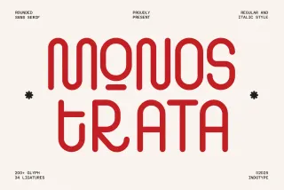 Monostrata - Geometric Rounded Sans Font