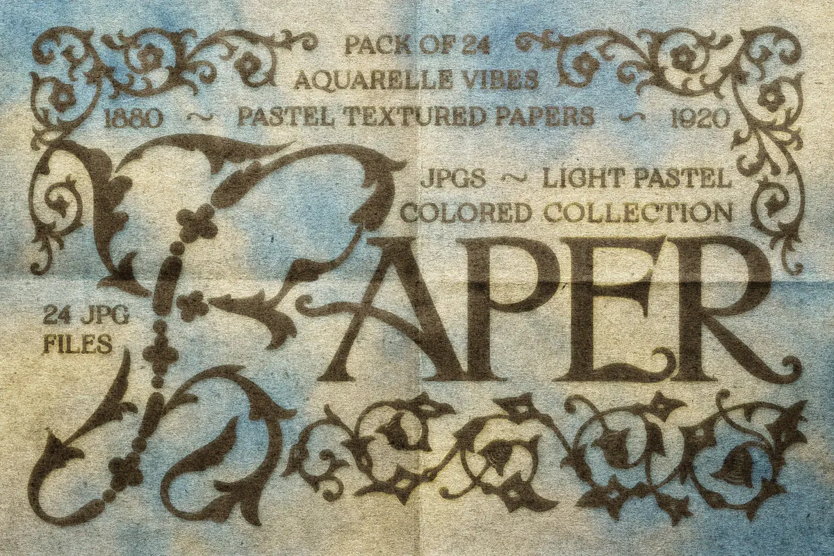 Vintage Pastel Papers Collection