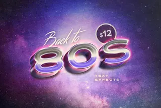 Back to the 80s Retro Text Effects