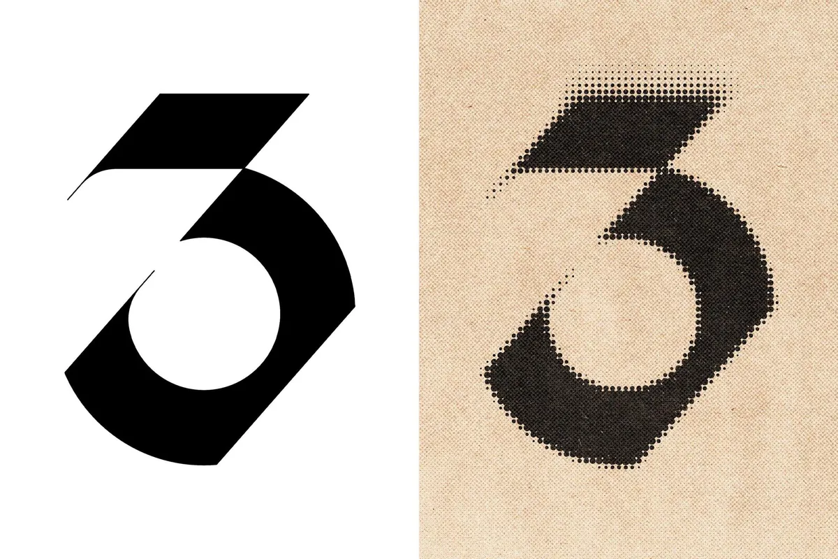 Kraft Halftone Text Effect