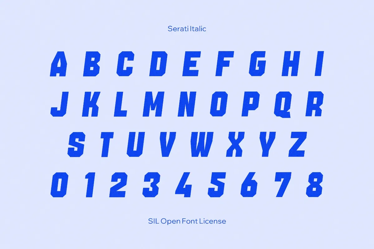 Serati Jersey Font