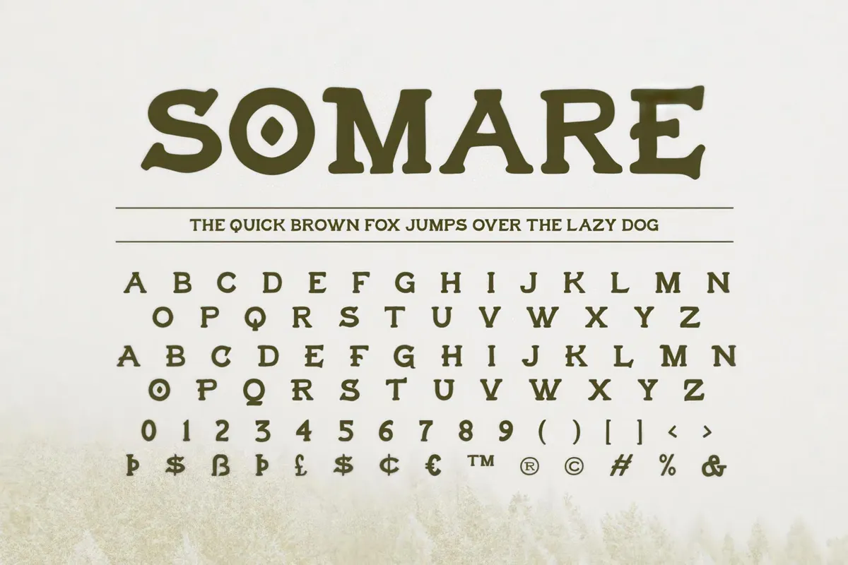 Somare — Hand-Lettered Slab Serif