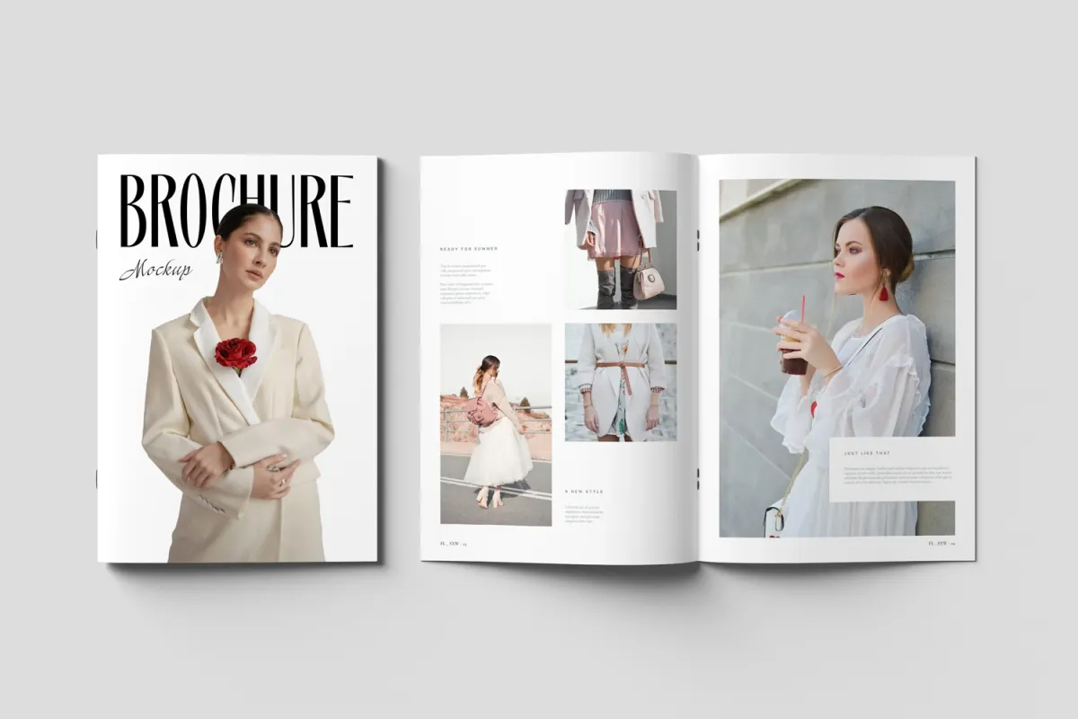 Brochure and Magazine Mockups