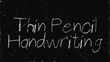 Thin Pencil Handwriting Font