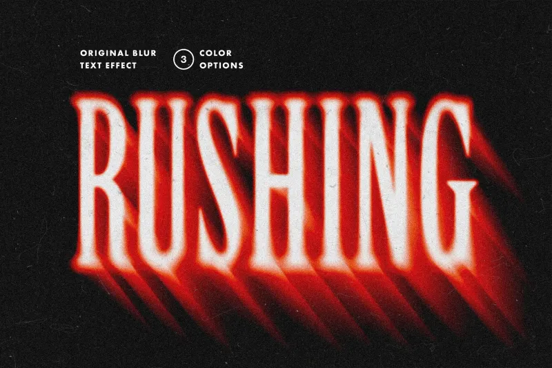 Rushing Blur Text & Logo Effect