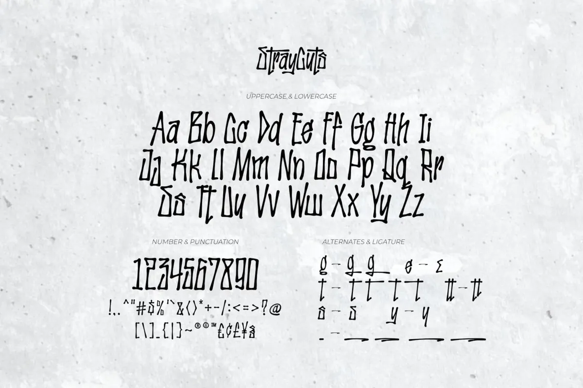 Stray Cuts - Decorative Font