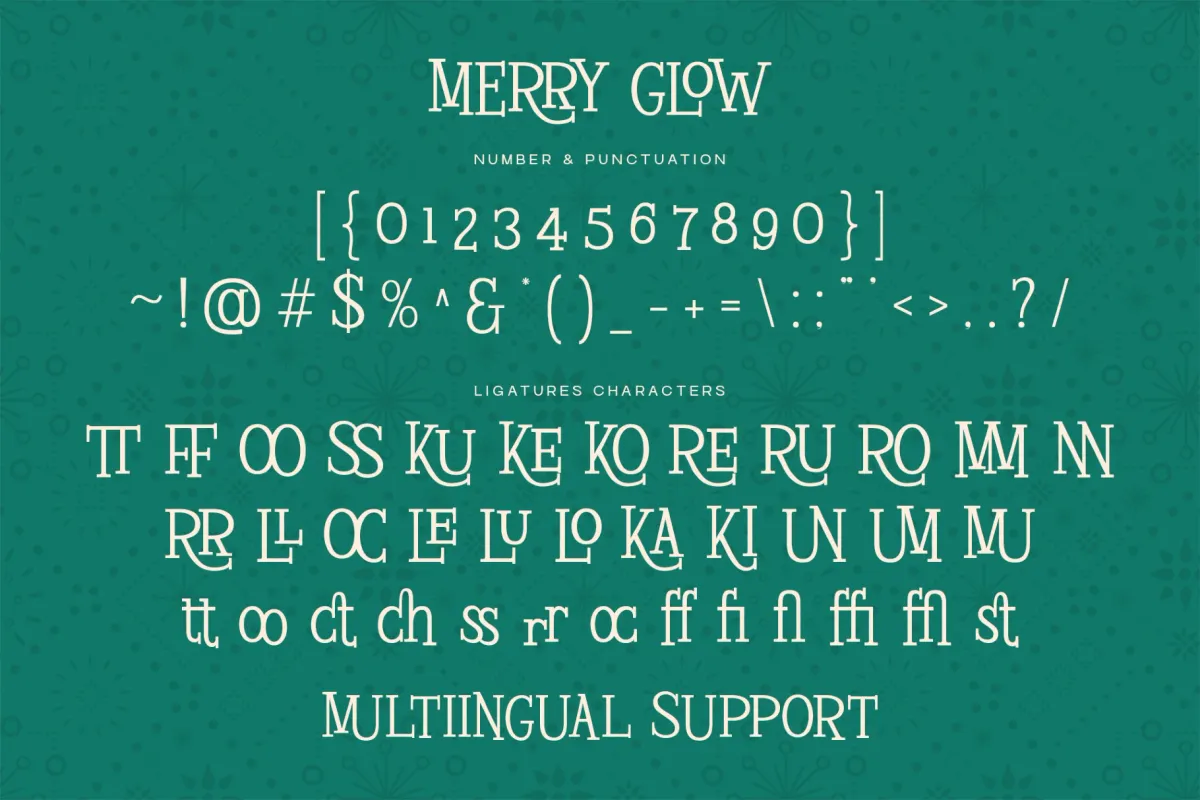 Merry Glow – Christmas Display Serif Font