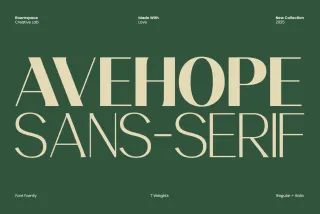 Avehope – Modern Geometric Sans Font