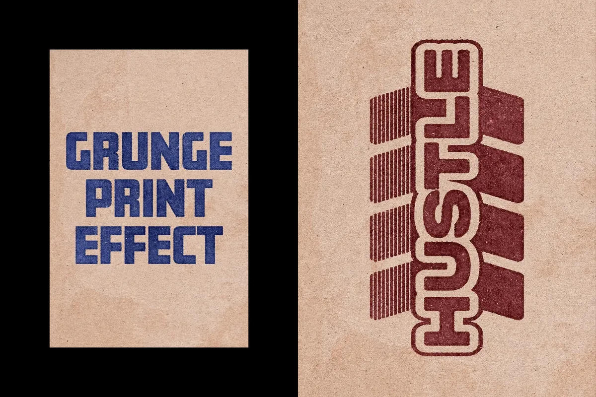 Bad Stamp Text Effect