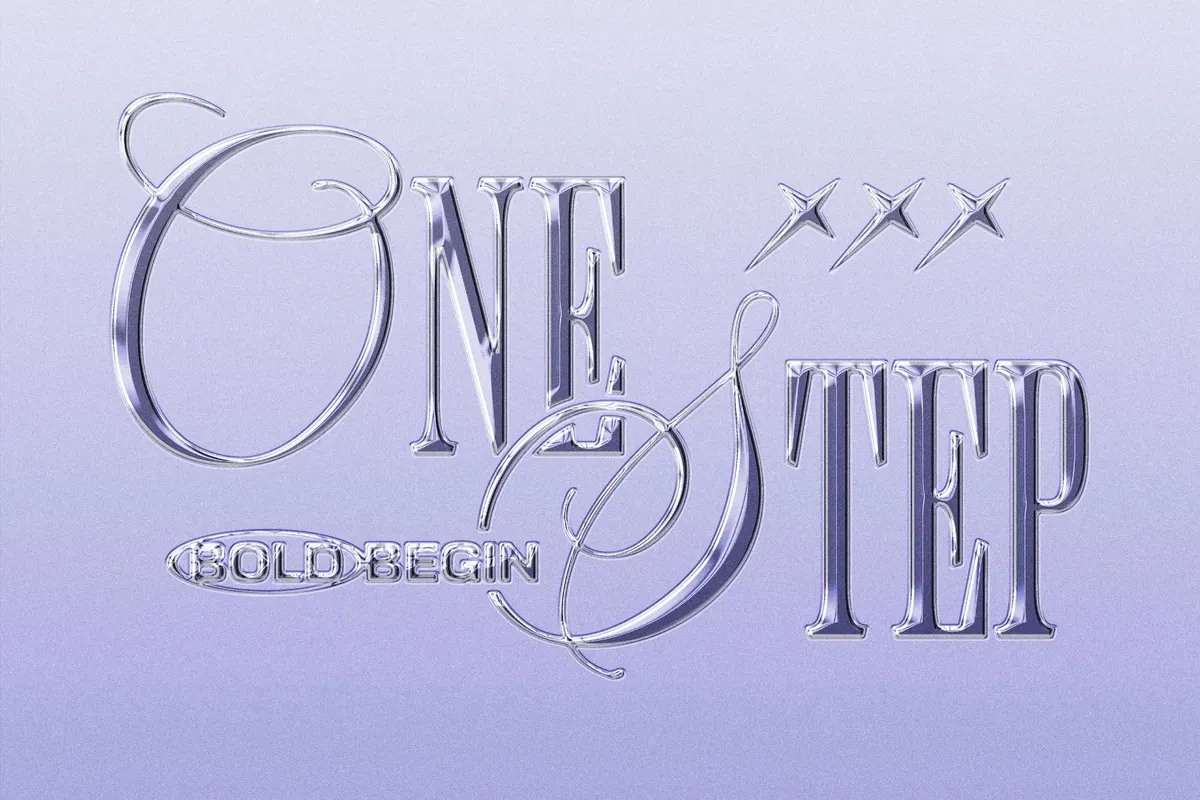 Chrome Text & Logo Effect