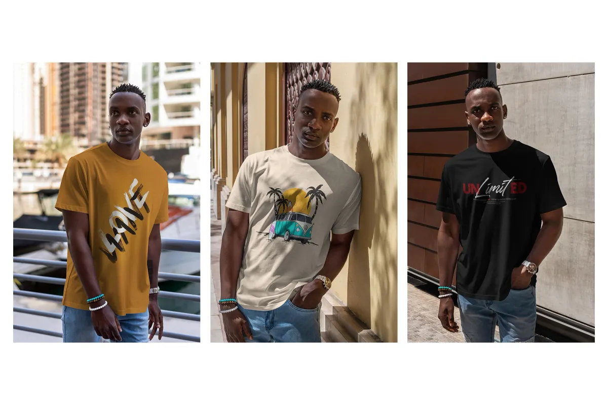 Outdoor T-Shirt Mockup Set