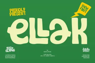 Ellak - Hand Drawn Bold Typeface