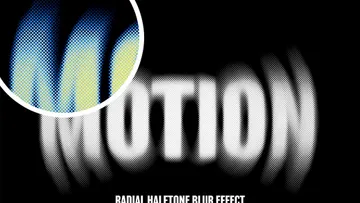 Radial Halftone Blur Effect