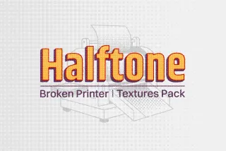 Halftone: Broken Printer Textures