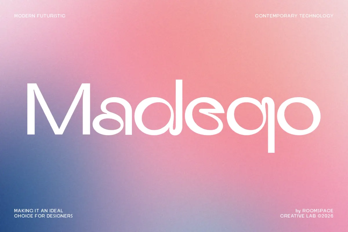Madeqo – Futuristic Display Font