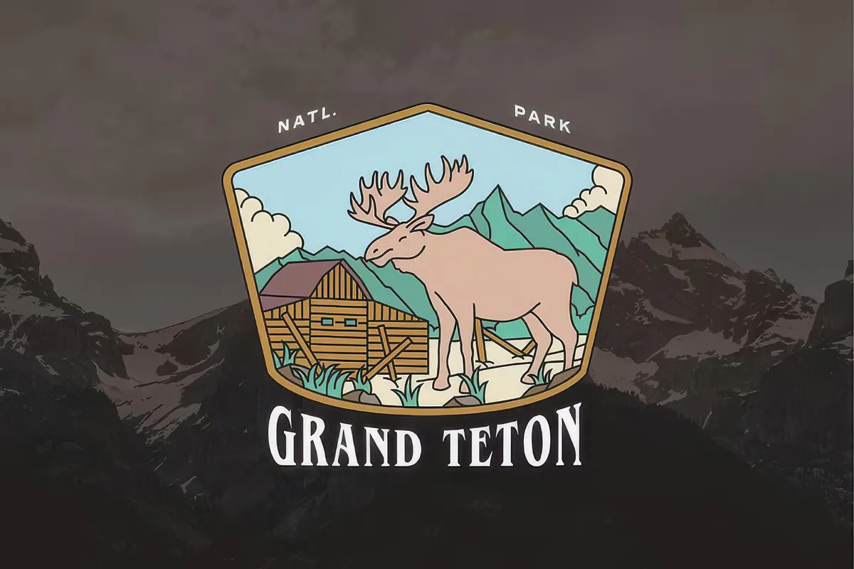 Vintage National Park Illustration