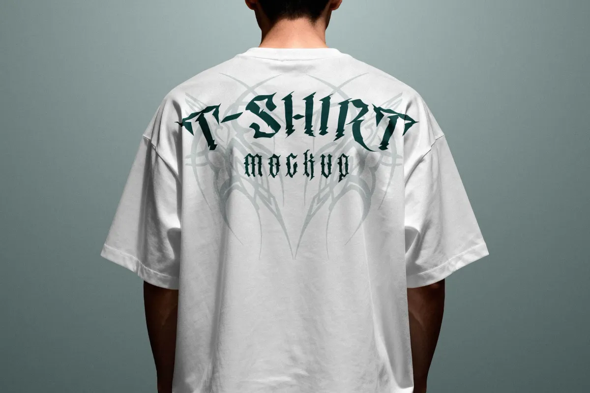 T-Shirt Mockup Back View