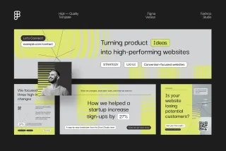 Geometric Digital Creative Agency LinkedIn - Figma