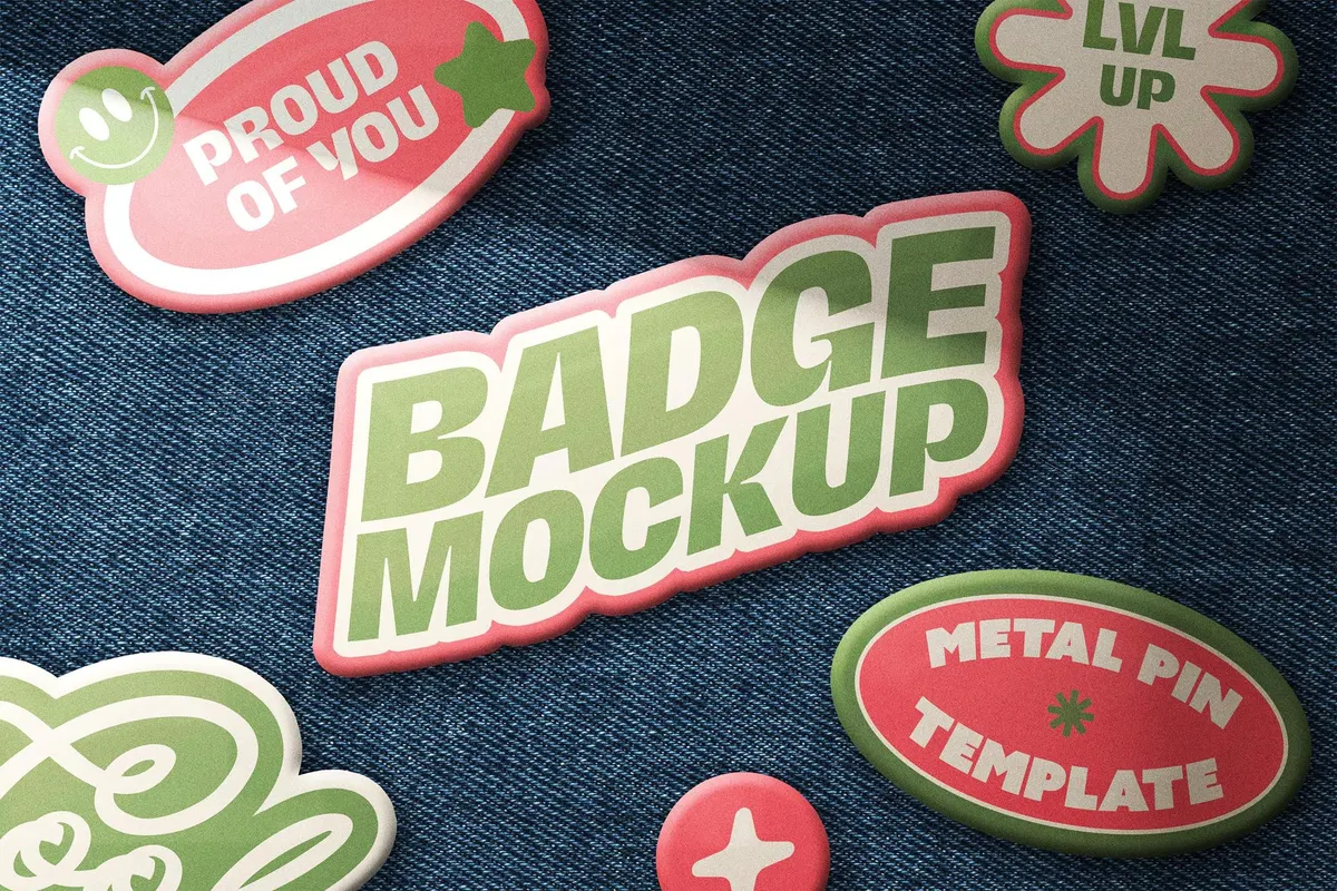 Badge Pin Mockup