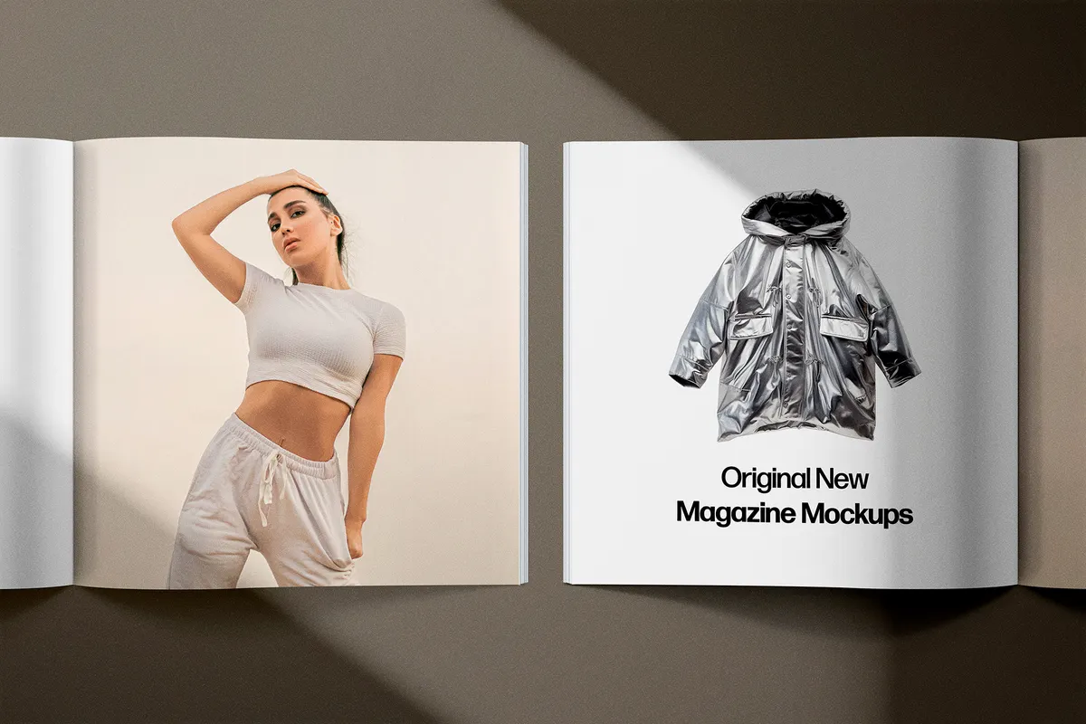 Square Magazine Mockups Collection