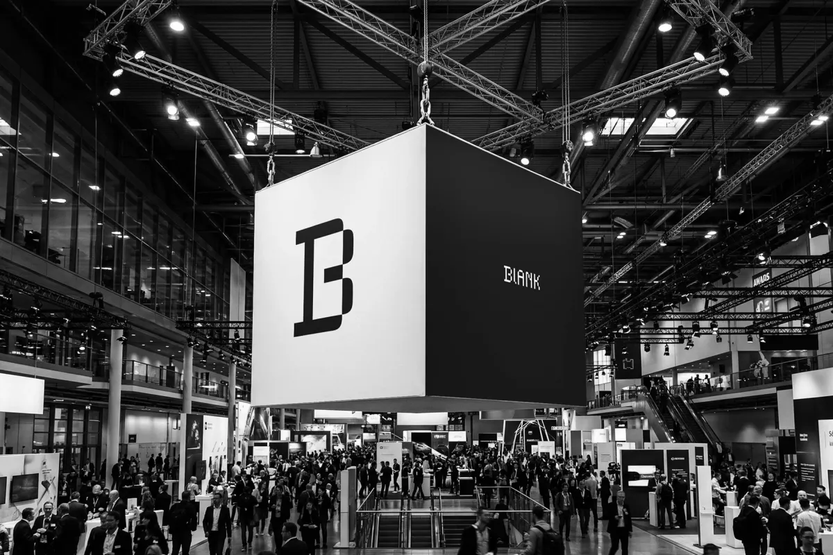 Expo Cube Banner Mockup