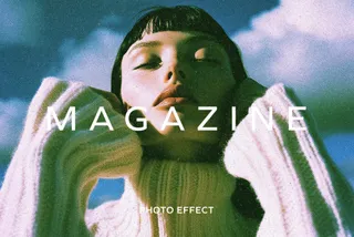 Vintage Magazine Photo Effect
