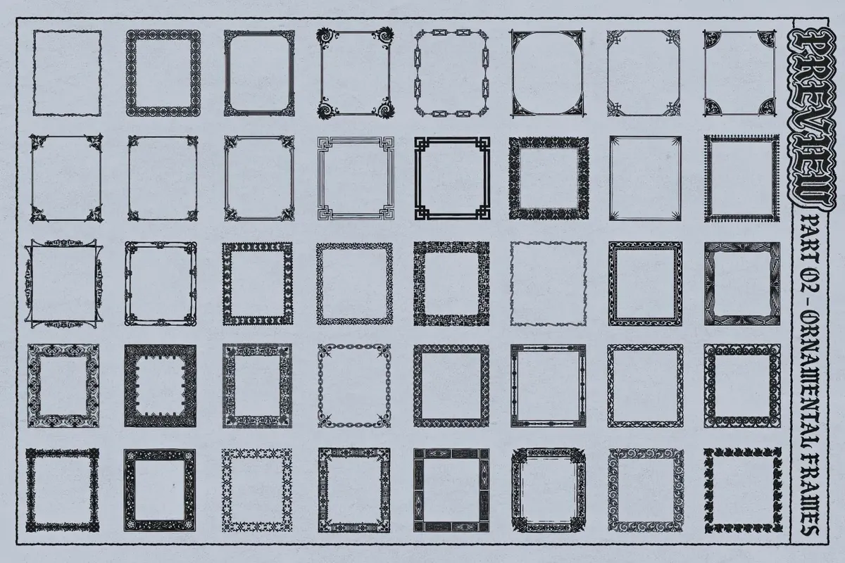 Frames Brushes for Adobe Illustrator