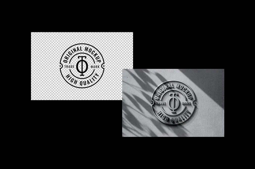Concrete & Steel Logo Mockup