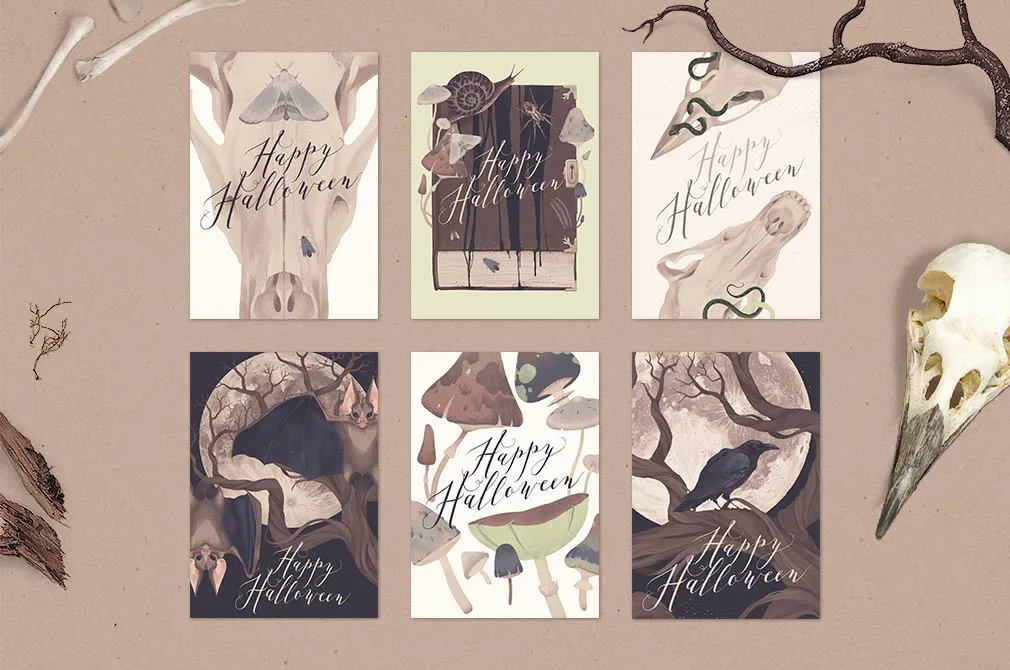 Natural Halloween Graphic Set