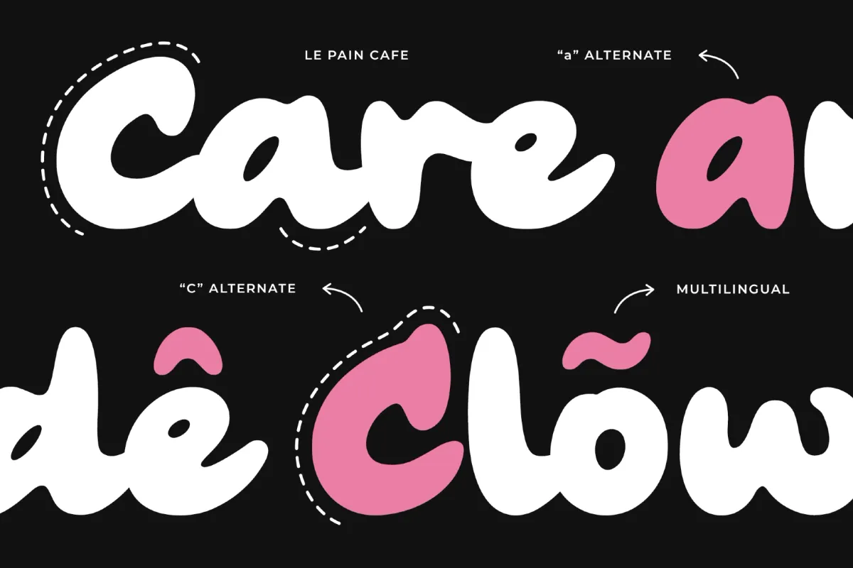 Le Pain Cafe - Bold Retro Brush Script