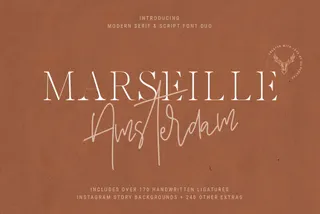 Marseille & Amsterdam Font Duo