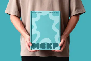 Box In Hands Mockup