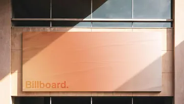 Glued Building Billboard Mockup