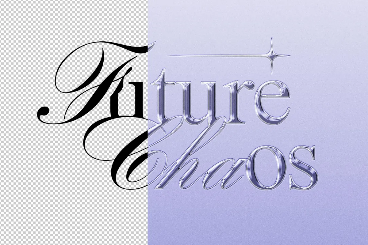Chrome Text & Logo Effect