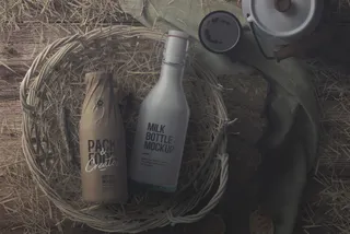 Rustic Bottle Mockup
