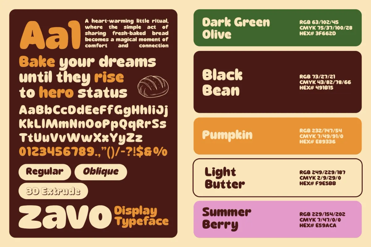 Zavo Sans – Playful Food Branding Font