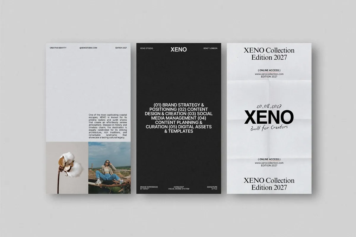 X1962 - XENO III. Instagram Post & Story Templates for Canva & InDesign