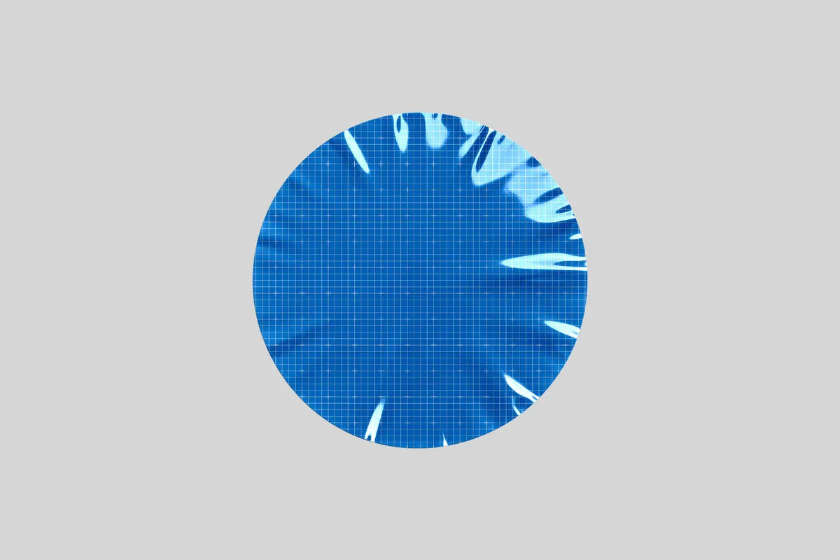 Round Vinyl Sticker Mockup