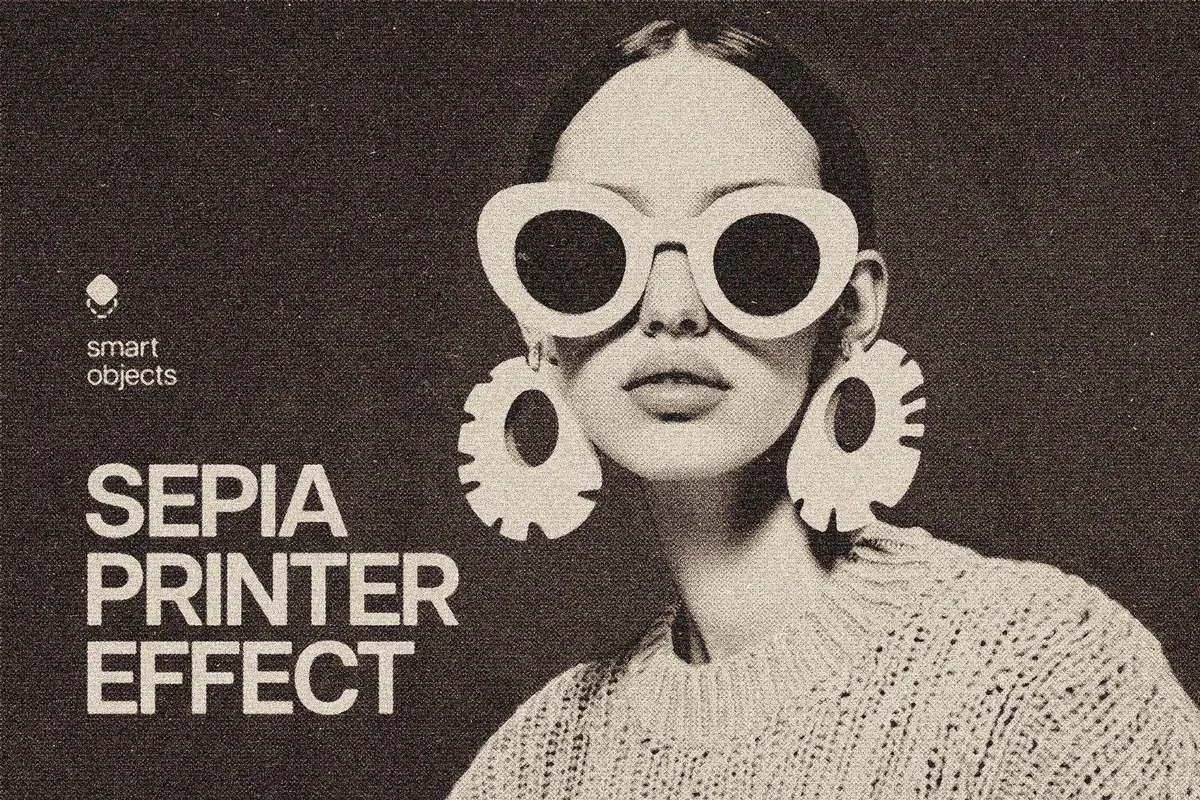 Sepia Printer Photo Effect