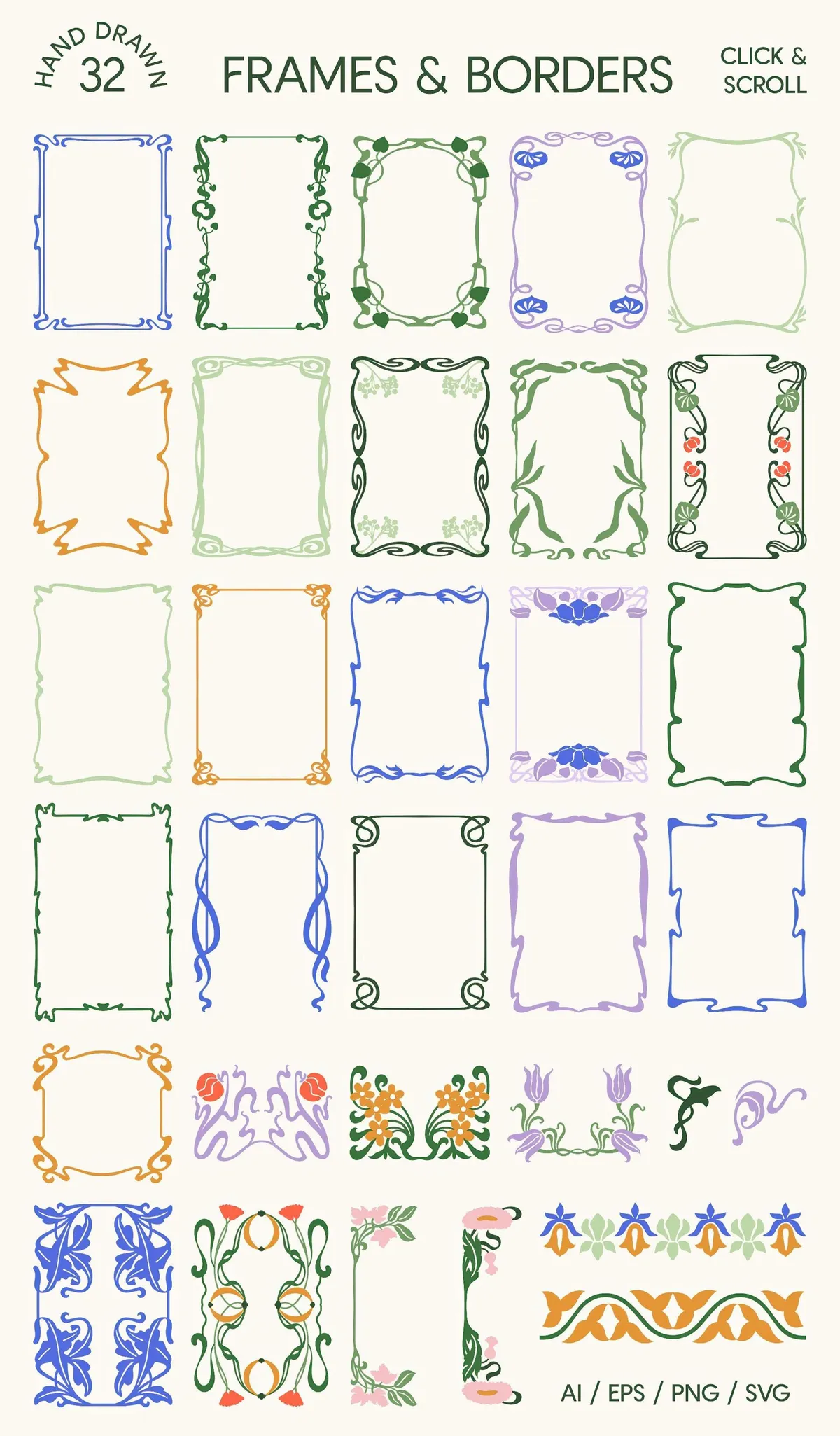 Art Nouveau Vector Print Creator